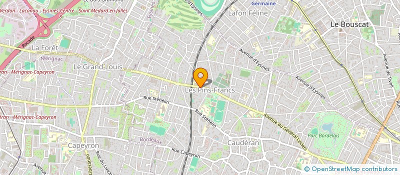 localisation de l'entreprise MONSIEUR CHRISTIAN HUGO à BORDEAUX