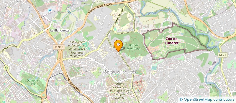localisation de l'entreprise MONSIEUR CHRISTIAN HUGON à MONTPELLIER