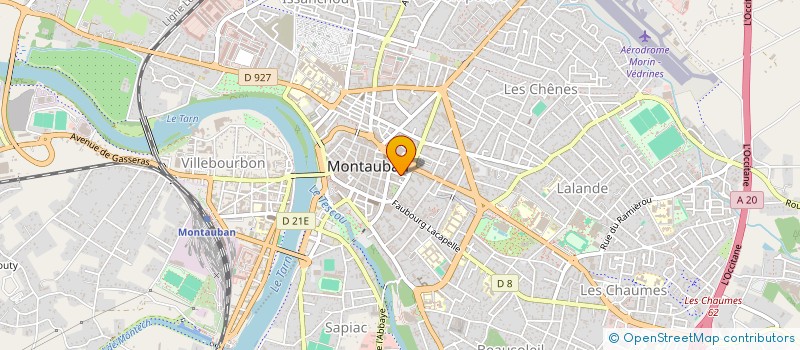 localisation de l'entreprise MONSIEUR CHRISTIAN HUGON à MONTAUBAN