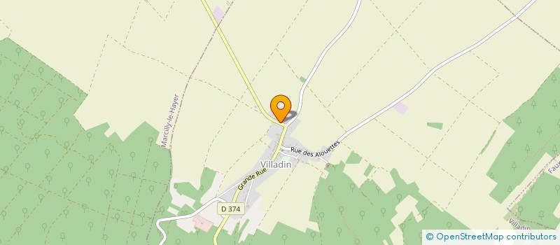 localisation de l'entreprise MONSIEUR CHRISTIAN HUGUENOT  VILLADIN