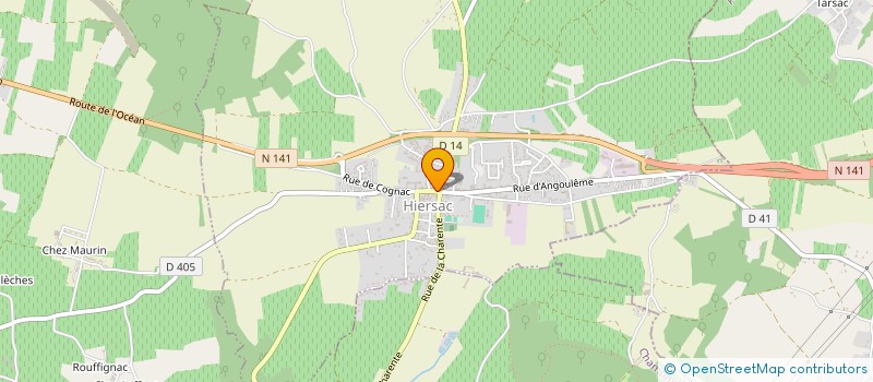 localisation de l'entreprise MONSIEUR CHRISTIAN HUGUET à HIERSAC