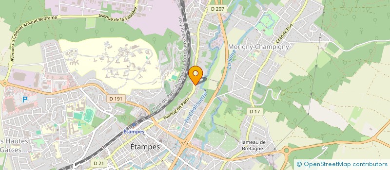 localisation de l'entreprise MONSIEUR CHRISTIAN HULIN à ETAMPES