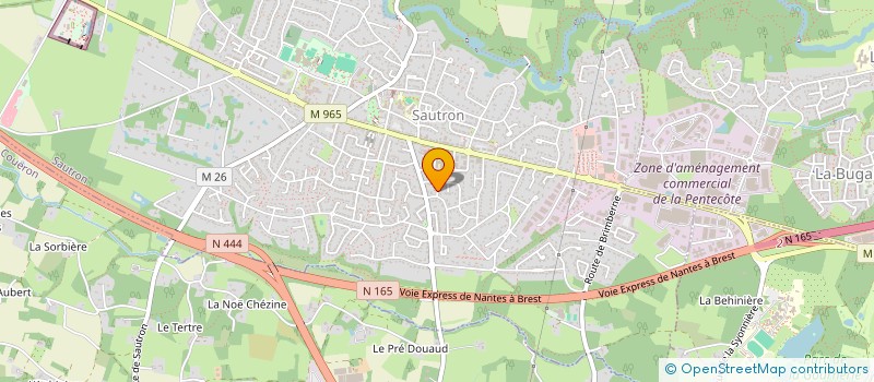 localisation de l'entreprise MONSIEUR CHRISTIAN HYTTE  SAUTRON