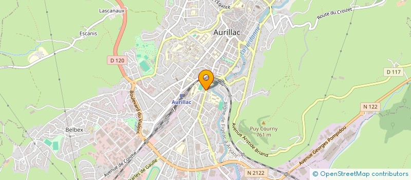 localisation de l'entreprise MONSIEUR CHRISTIAN ICHER à AURILLAC