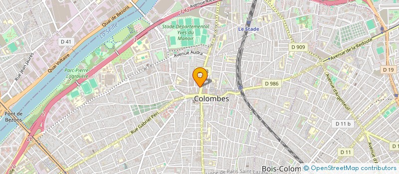 localisation de l'entreprise MONSIEUR CHRISTIAN ISHAK à COLOMBES
