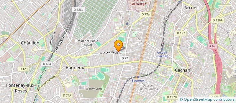 localisation de l'entreprise MONSIEUR CHRISTIAN ISMAEL KOM à BAGNEUX