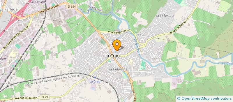 localisation de l'entreprise MONSIEUR CHRISTIAN ISOARDI  LA CRAU