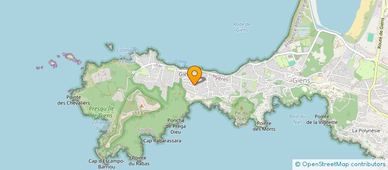 localisation de l'entreprise MONSIEUR CHRISTIAN JACOBS à HYERES