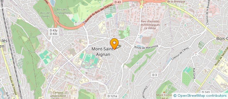 localisation de l'entreprise MONSIEUR CHRISTIAN JACQUELINE  MONT-SAINT-AIGNAN