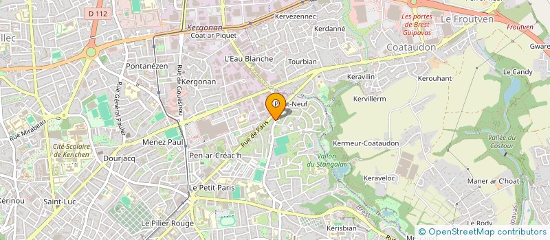 localisation de l'entreprise MONSIEUR CHRISTIAN JAFFRES à BREST