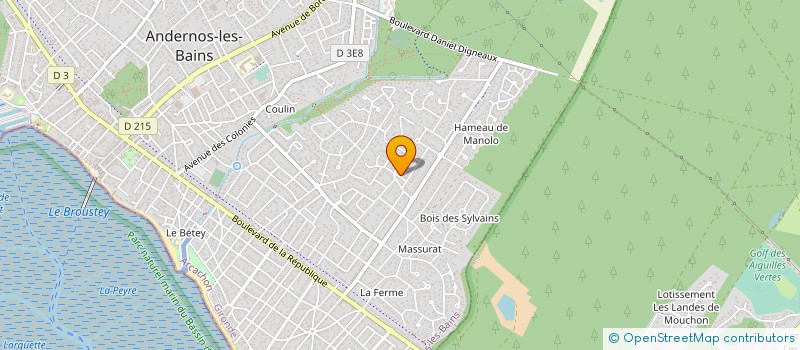 localisation de l'entreprise MONSIEUR CHRISTIAN JAMAULT à ANDERNOS-LES-BAINS
