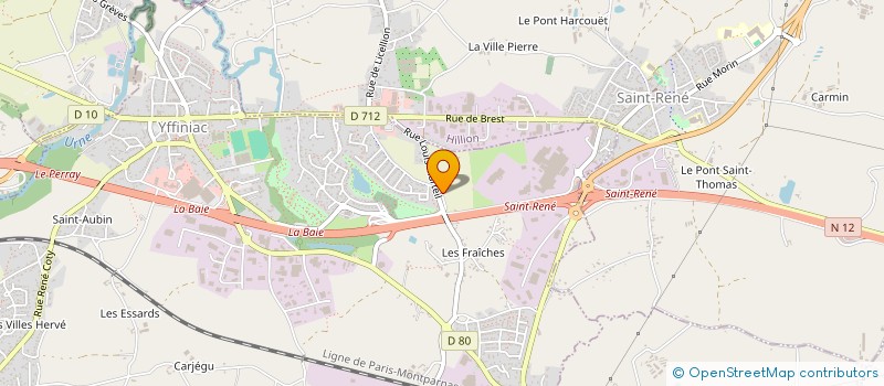 localisation de l'entreprise MONSIEUR CHRISTIAN JAN  YFFINIAC