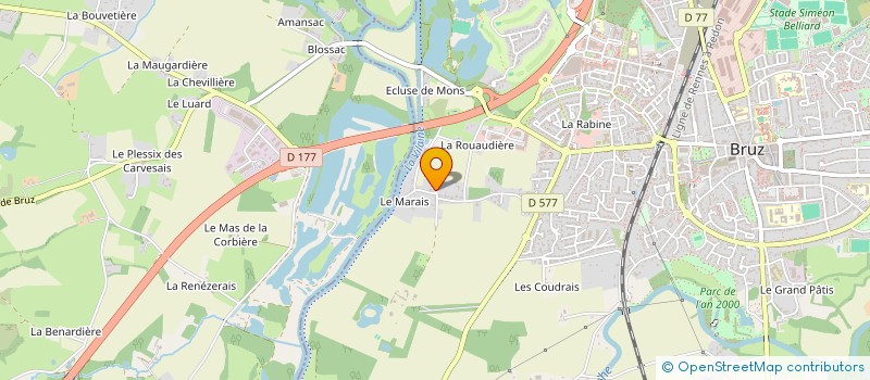 localisation de l'entreprise MONSIEUR CHRISTIAN JANVIER  BRUZ