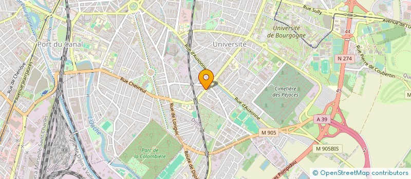 localisation de l'entreprise MONSIEUR CHRISTIAN JAVELLE  DIJON