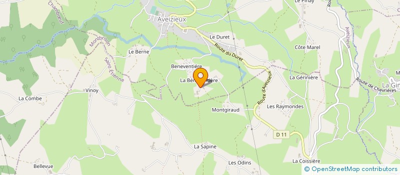 localisation de l'entreprise MONSIEUR CHRISTIAN JAY à AVEIZIEUX