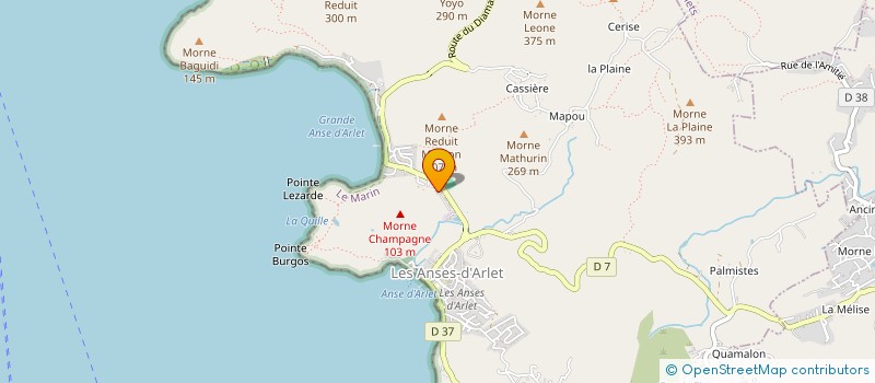 localisation de l'entreprise MONSIEUR CHRISTIAN JEAN-ALPHONSE à ANSES D'ARLET