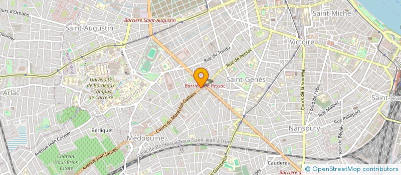 localisation de l'entreprise MONSIEUR CHRISTIAN JEAN BABIAN  BORDEAUX