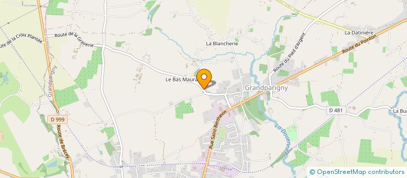 localisation de l'entreprise MONSIEUR CHRISTIAN JEANNE  GRANDPARIGNY