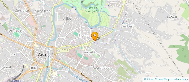 localisation de l'entreprise MONSIEUR CHRISTIAN JEANSEN-BOITEL  CASTRES