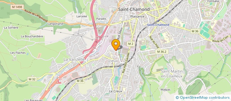 localisation de l'entreprise MONSIEUR CHRISTIAN JEANTET  SAINT-CHAMOND