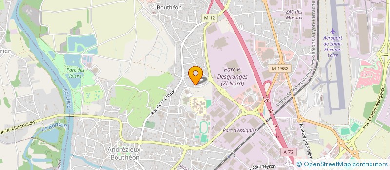 localisation de l'entreprise MONSIEUR CHRISTIAN JENNEN  ANDREZIEUX-BOUTHEON