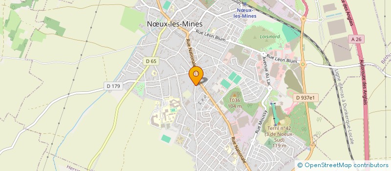 localisation de l'entreprise MONSIEUR CHRISTIAN JESIAK  NUX-LES-MINES