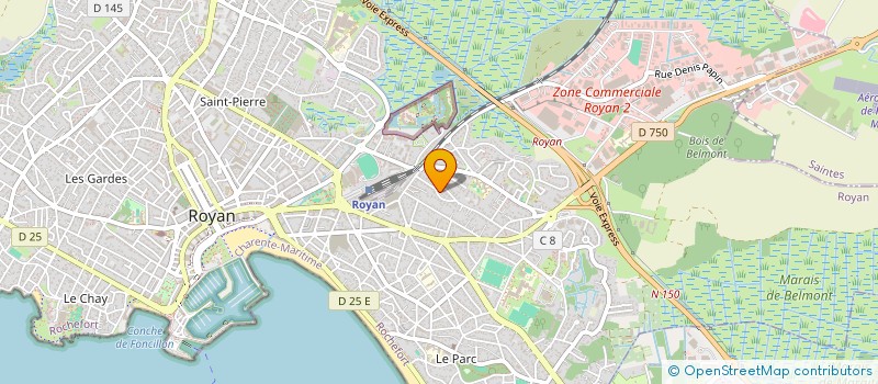 localisation de l'entreprise MONSIEUR CHRISTIAN JOB-MAURION DE LARROCHE  ROYAN