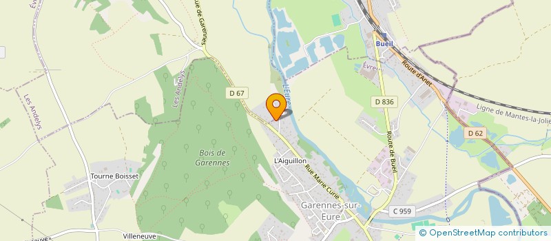 localisation de l'entreprise MONSIEUR CHRISTIAN JODELAIS  GARENNES-SUR-EURE