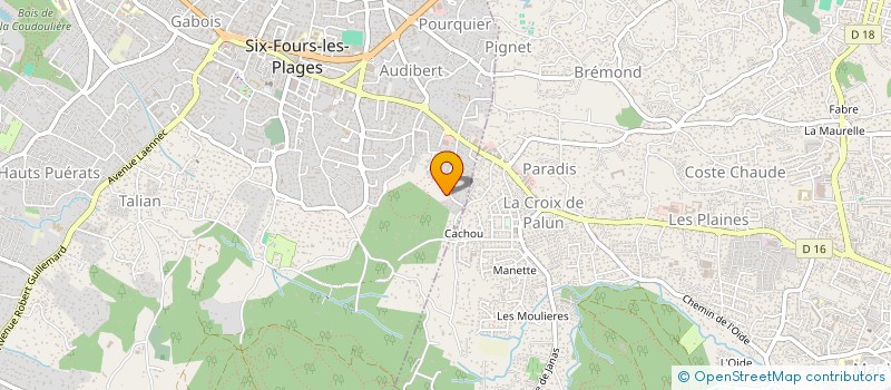 localisation de l'entreprise MONSIEUR CHRISTIAN JOLIVOT à SIX-FOURS-LES-PLAGES