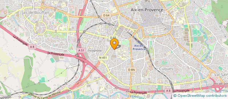 localisation de l'entreprise MONSIEUR CHRISTIAN JOLLIVET  AIX EN PROVENCE