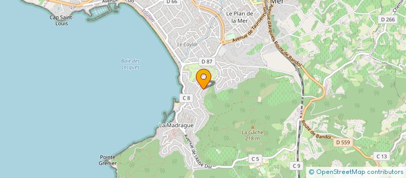 localisation de l'entreprise MONSIEUR CHRISTIAN JOLY à SAINT-CYR-SUR-MER