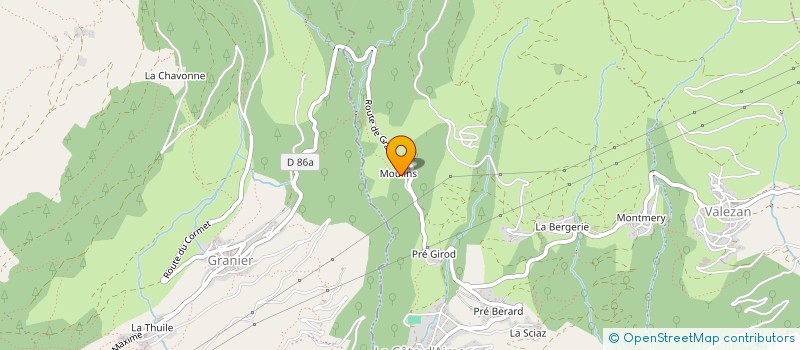 localisation de l'entreprise MONSIEUR CHRISTIAN JOUANGUY  AIME-LA-PLAGNE