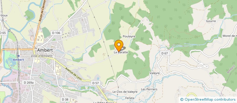 localisation de l'entreprise MONSIEUR CHRISTIAN JOUBERT  AMBERT