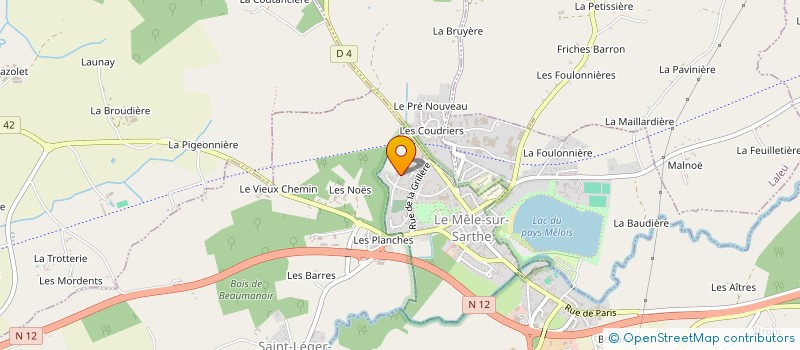 localisation de l'entreprise MONSIEUR CHRISTIAN JOUIN à LE MELE-SUR-SARTHE