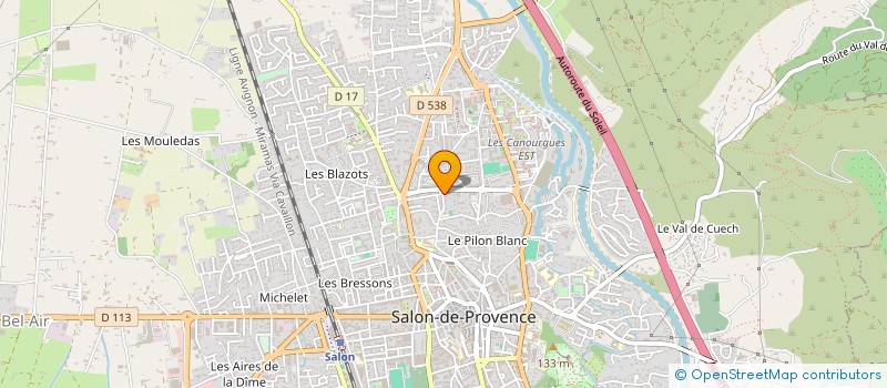 localisation de l'entreprise MONSIEUR CHRISTIAN JOURDAN  SALON-DE-PROVENCE