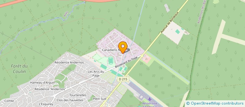 localisation de l'entreprise MONSIEUR CHRISTIAN JOURDANNAUD  ANDERNOS-LES-BAINS