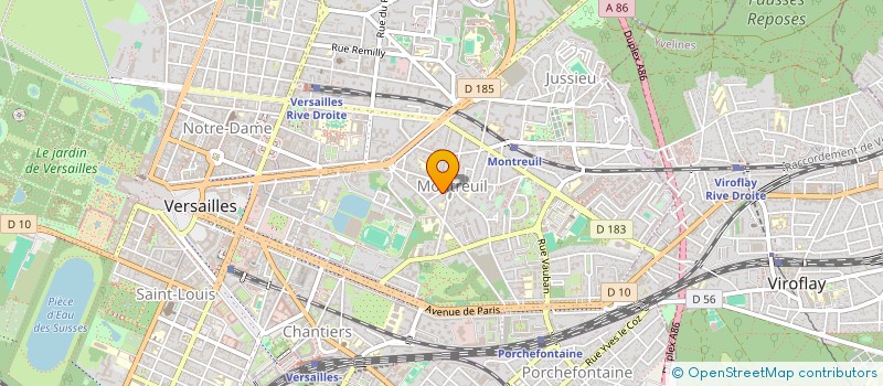 localisation de l'entreprise MONSIEUR CHRISTIAN JOURDEN à VERSAILLES