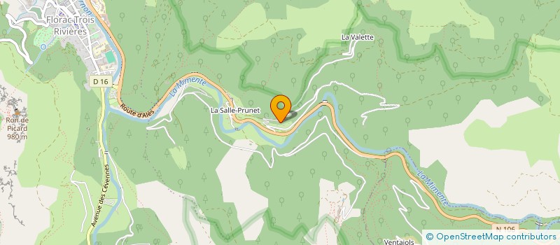 localisation de l'entreprise MONSIEUR CHRISTIAN JOURQUIN  CANS ET CEVENNES