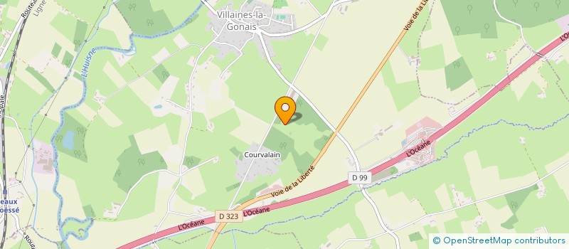 localisation de l'entreprise MONSIEUR CHRISTIAN JOUSLIN DE NORAY  VILLAINES-LA-GONAIS