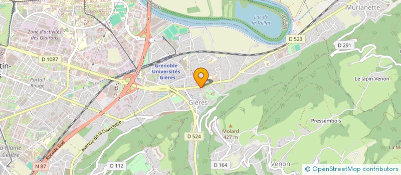 localisation de l'entreprise MONSIEUR CHRISTIAN JOUTY  GIERES