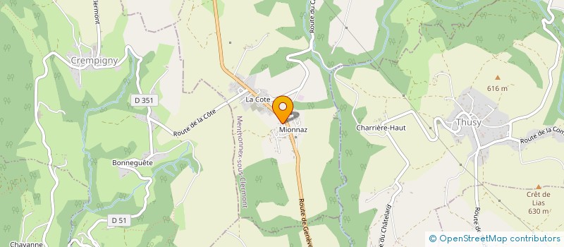 localisation de l'entreprise MONSIEUR CHRISTIAN JOUVE  MENTHONNEX-SOUS-CLERMONT