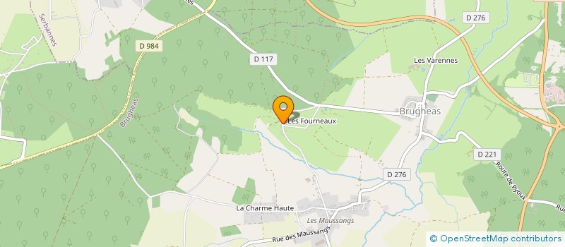 localisation de l'entreprise MONSIEUR CHRISTIAN JOUVENCON  BRUGHEAS