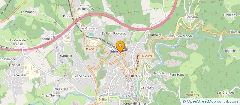 localisation de l'entreprise MONSIEUR CHRISTIAN JUANOLA  THIERS