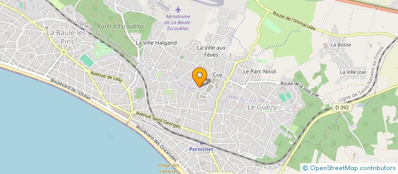 localisation de l'entreprise MONSIEUR CHRISTIAN JUBE à LA BAULE-ESCOUBLAC