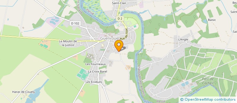 localisation de l'entreprise MONSIEUR CHRISTIAN JUBIER  GUENROUET