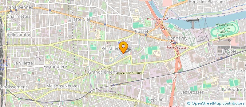 localisation de l'entreprise MONSIEUR CHRISTIAN JUILLARD  VILLEURBANNE