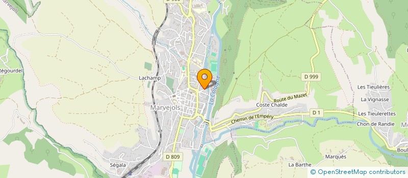 localisation de l'entreprise MONSIEUR CHRISTIAN JULIEN  MARVEJOLS