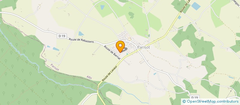 localisation de l'entreprise MONSIEUR CHRISTIAN JULIEN  PARISOT