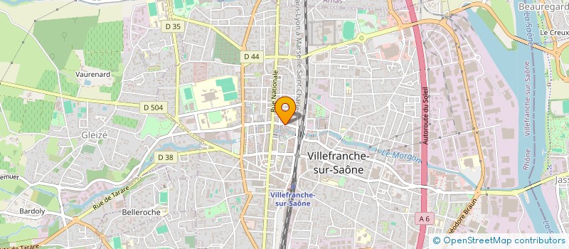 localisation de l'entreprise MONSIEUR CHRISTIAN KACI  VILLEFRANCHE-SUR-SAONE