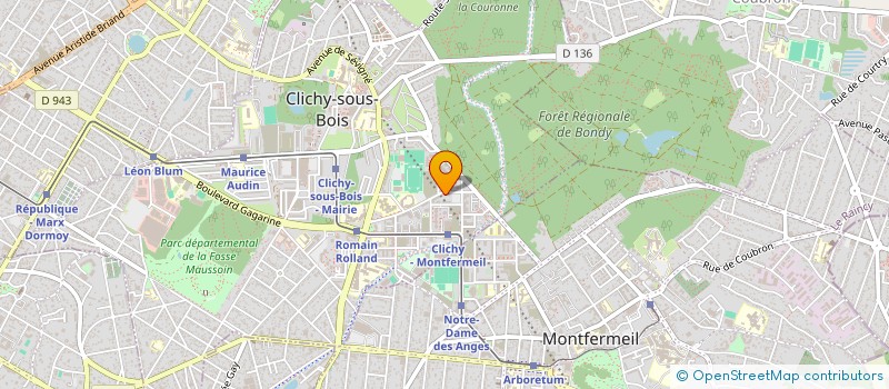 localisation de l'entreprise MONSIEUR CHRISTIAN KALALA NGANDU à CLICHY-SOUS-BOIS